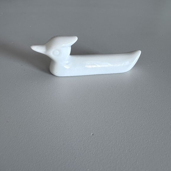 Wood Duck Ceramic Knife Rest (6). 3"x1" - White - Picture 1 of 11
